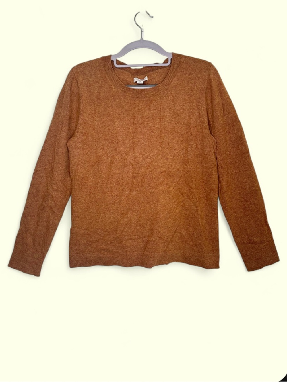J.Crew Teddie Quiet Luxury Old Money Minimalist Preppy Wool blend knit brown